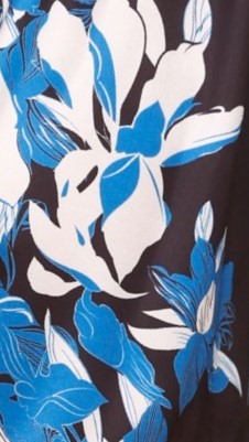 Alma Shorts for Women - Stylish Black & Blue Printed Casual Shorts | Perfect for Summer, Beach, and Outdoor Activities