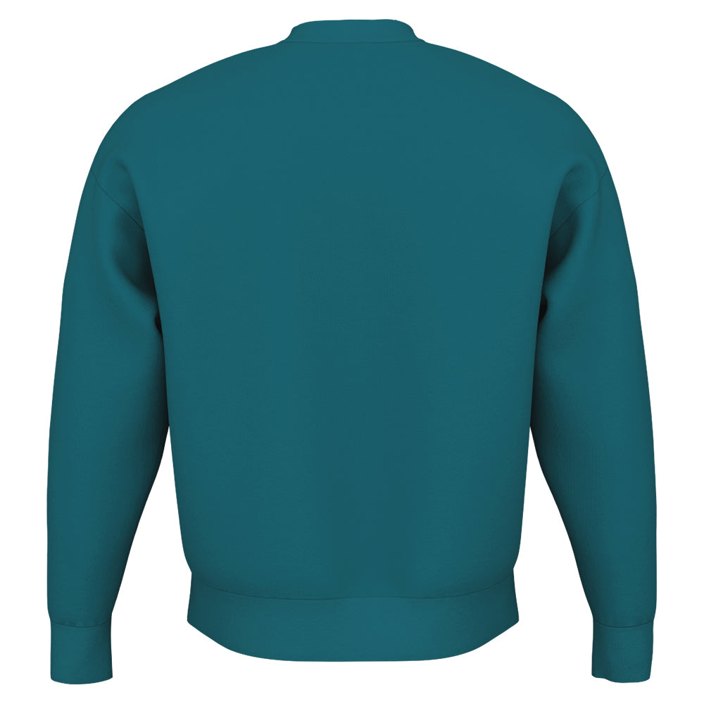 Unisex Head Motion Crew Sweatshirt - Teal Color | Comfortable Casual Pullover for Men & Women | Perfect for Gym, Running & Everyday Wear