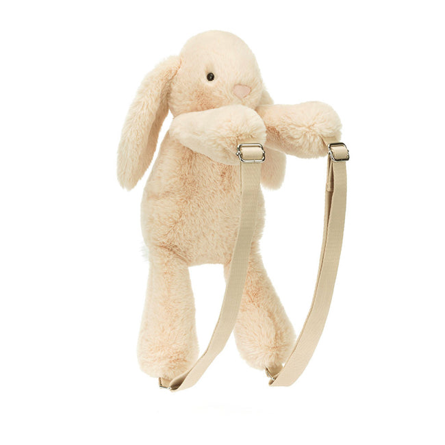 Jellycat Smudge Rabbit Backpack - Soft Plush Bunny Backpack for Kids & Toddlers - Cute Animal Bookbag for School, Travel & Everyday Use