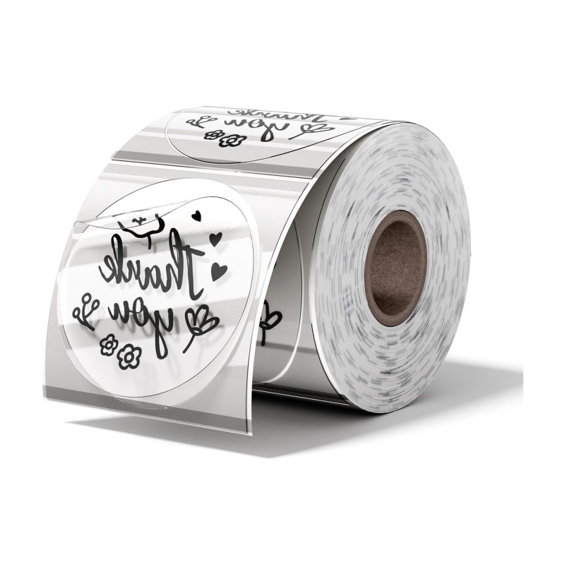 Phomemo 2-Inch Round Thermal Labels for Shipping Label Printer - Compatible with Zebra, Rollo & More - Perfect for Ecommerce, Retail & Warehouse Shipping Labels