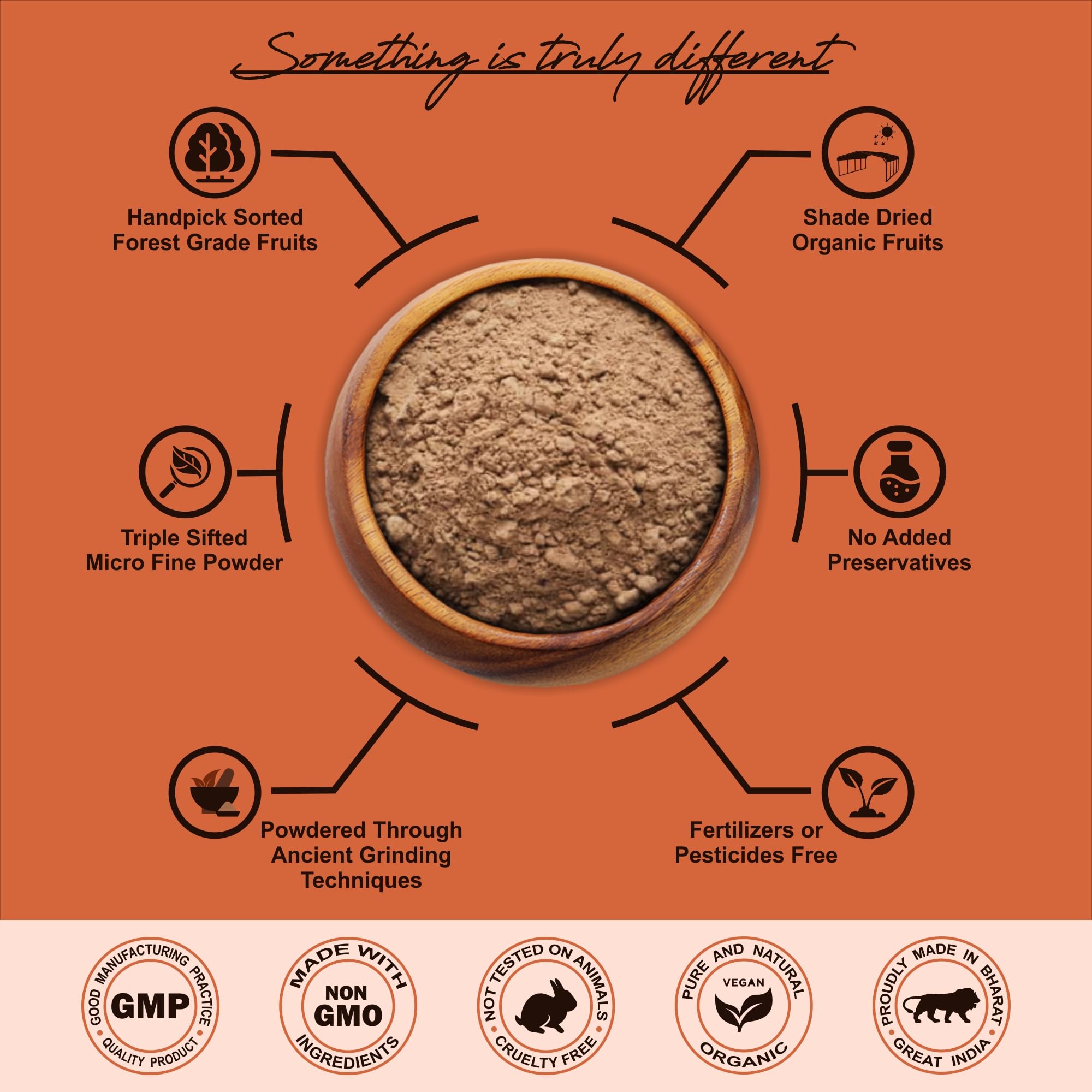 Organic IYUSH Ayurvedic Reetha Powder for Hair Growth & Scalp Care - 400g | Natural Soapnut Powder for Hair Wash | Herbal Shampoo Alternative | Promotes Thicker, Stronger Hair | Perfect for DIY Hair Masks, Scalp Treatments & Natural Cleansing Routines