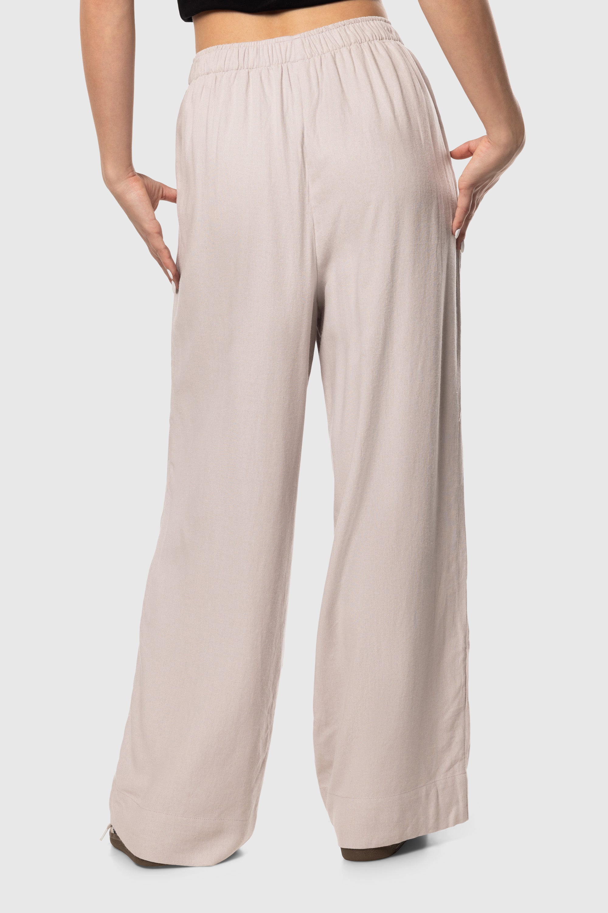 Premium Linen Pants for Women - Breathable & Comfortable Summer Wide Leg Trousers - Perfect for Travel, Beach, and Casual Wear