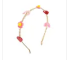 RKH Rainbow Heart Headband for Women Girls - Cute Hair Accessories for Parties, Valentine's Day, Cosplay & Everyday Wear