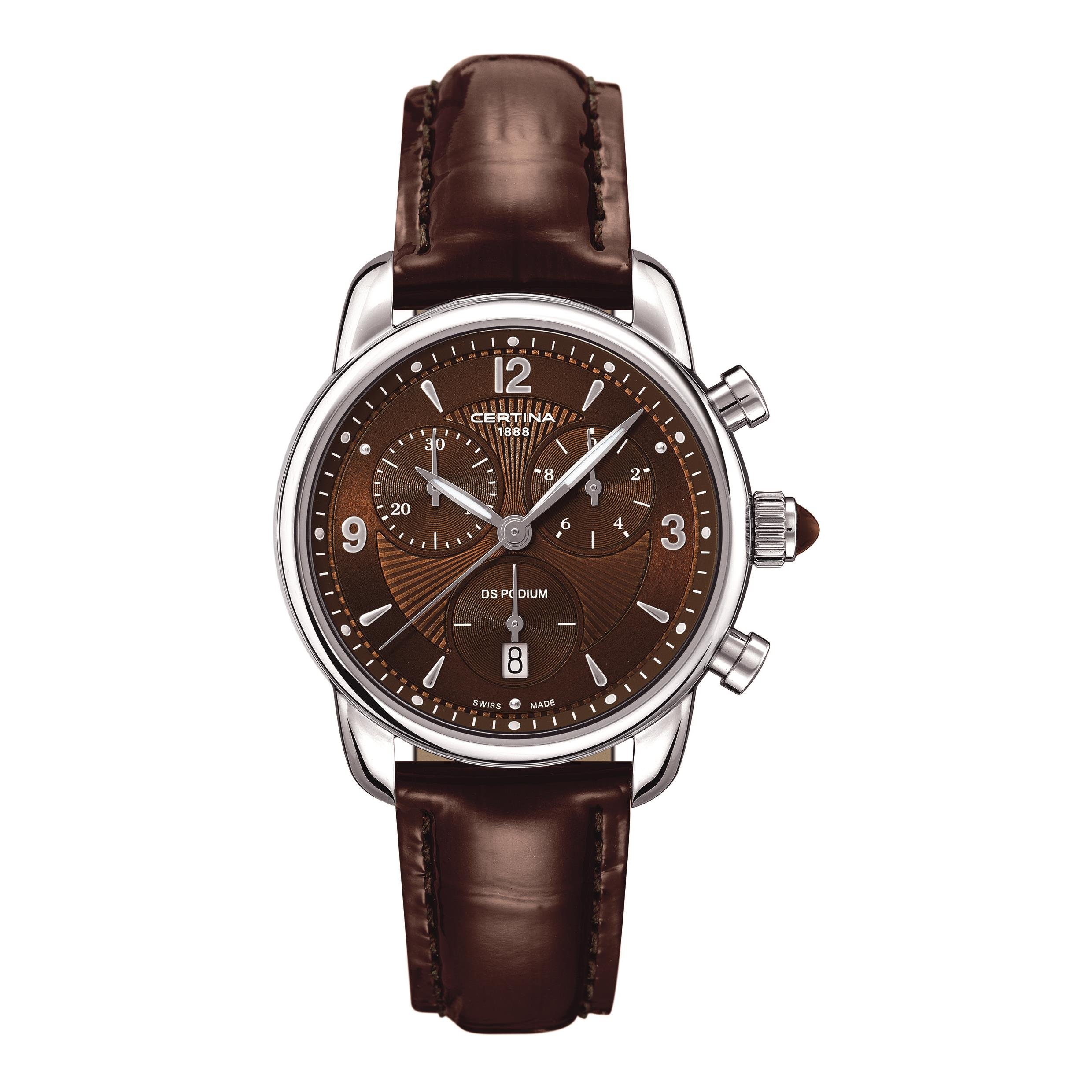 Certina Women's Quartz Chronograph Leather Wristwatch - Elegant Timepiece for Business, Casual & Special Occasions