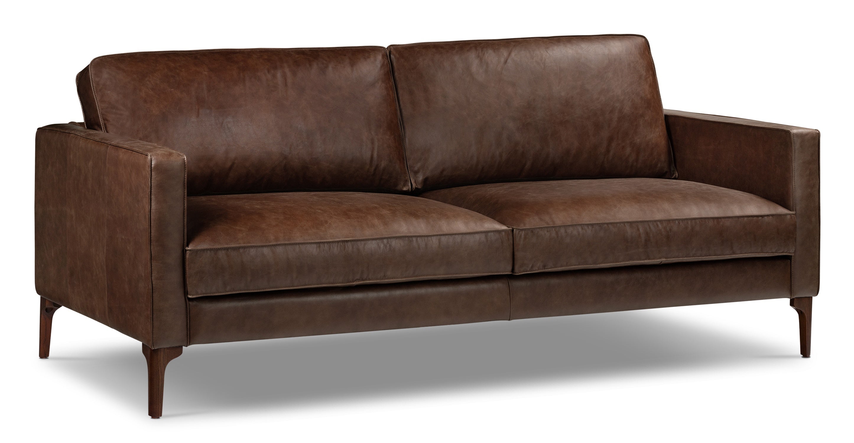 Premium Mateo Genuine Leather Sofa - Modern Luxury Living Room Furniture for Home & Office - Comfortable & Durable Leather Couch for Relaxing, Entertaining & Stylish Decor