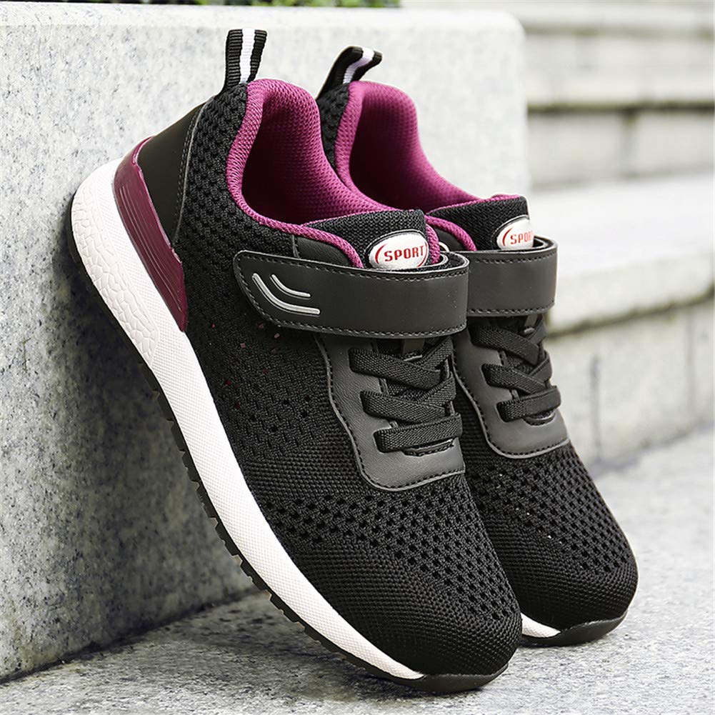 Leader Show Women's Comfortable Non-Slip Walking Shoes for Elderly - Hook & Loop Casual Sneakers with Safety Features | Perfect for Daily Walks, Light Exercise & Senior Activities