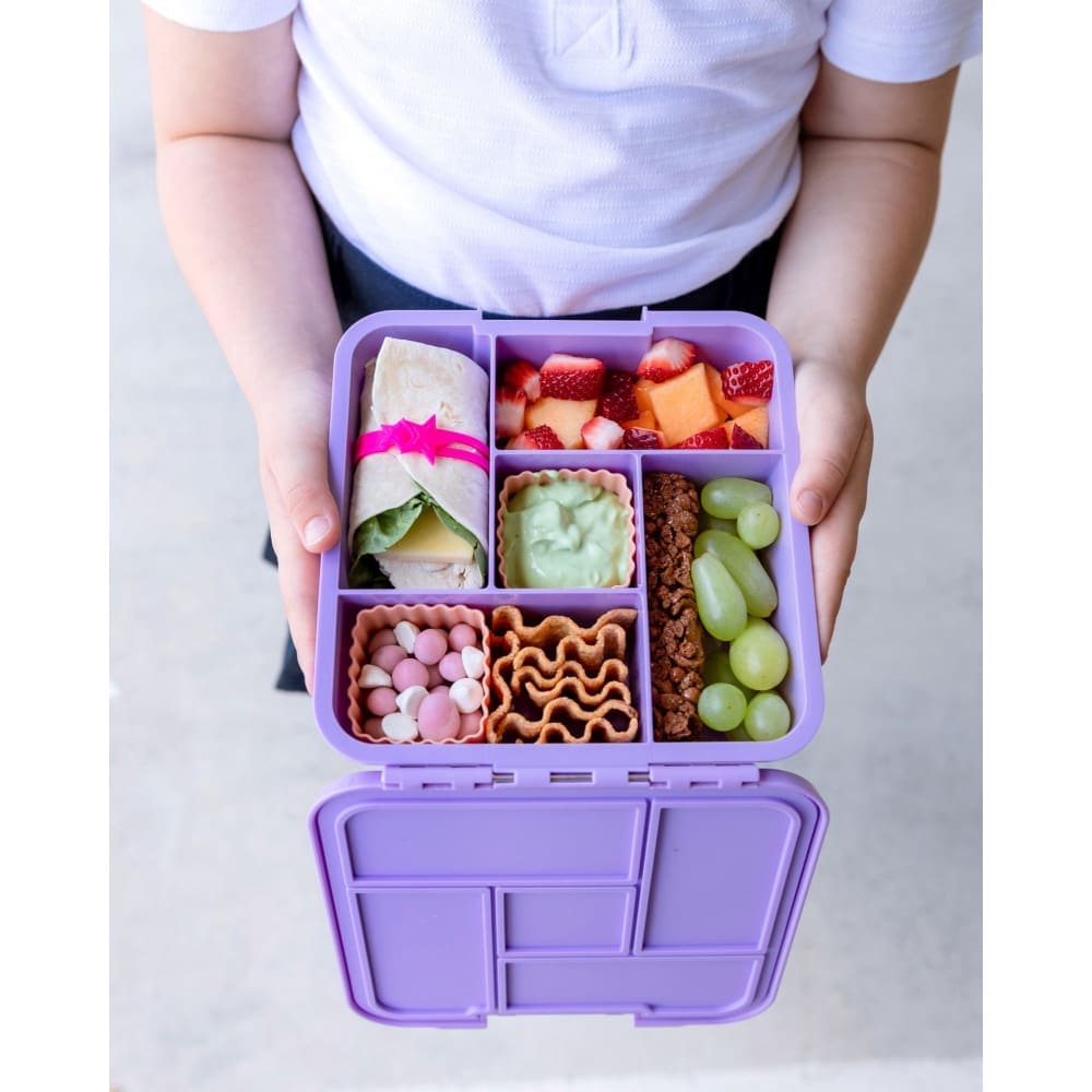 Rainbow Roller Leakproof Bento Style Lunch Box - 5 Compartment Food Container for Kids & Adults - Perfect for School, Work, Picnics & Travel
