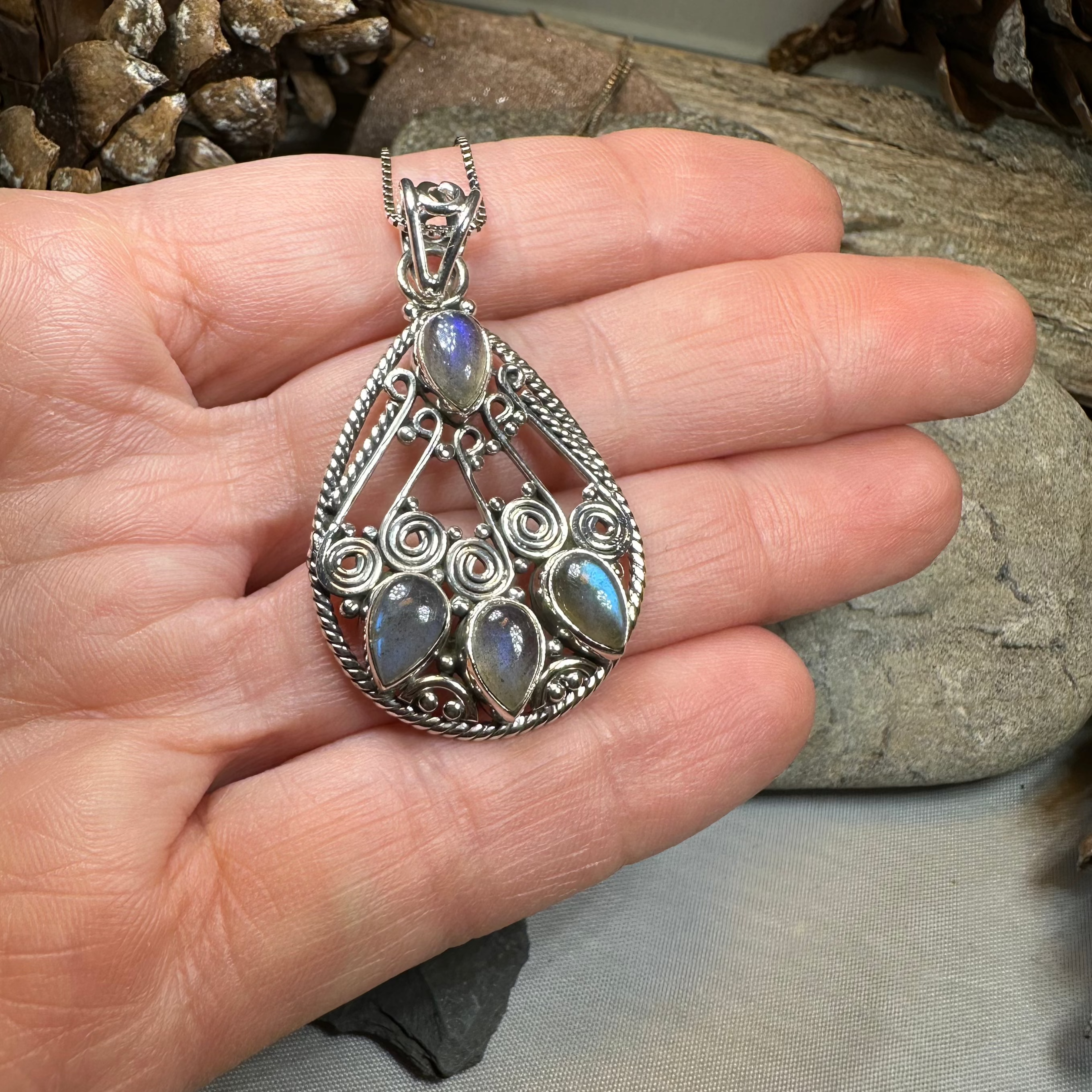 Celtic Spiral Necklace for Women - Stainless Steel Pendant with Adjustable Chain - Perfect for Gifts, Boho Fashion & Spiritual Jewelry Lovers