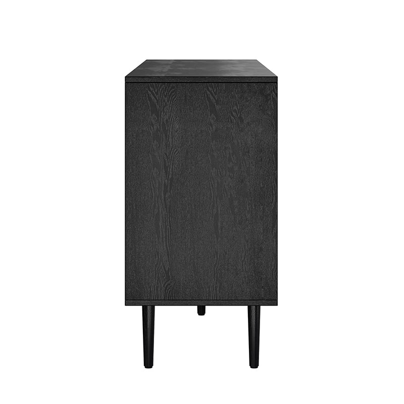Norbert 63-Inch Wide Sideboard with Storage - Modern Buffet Cabinet for Dining Room, Living Room & Entryway - Solid Wood Console Table with 4 Drawers & 2 Doors (Espresso Finish)