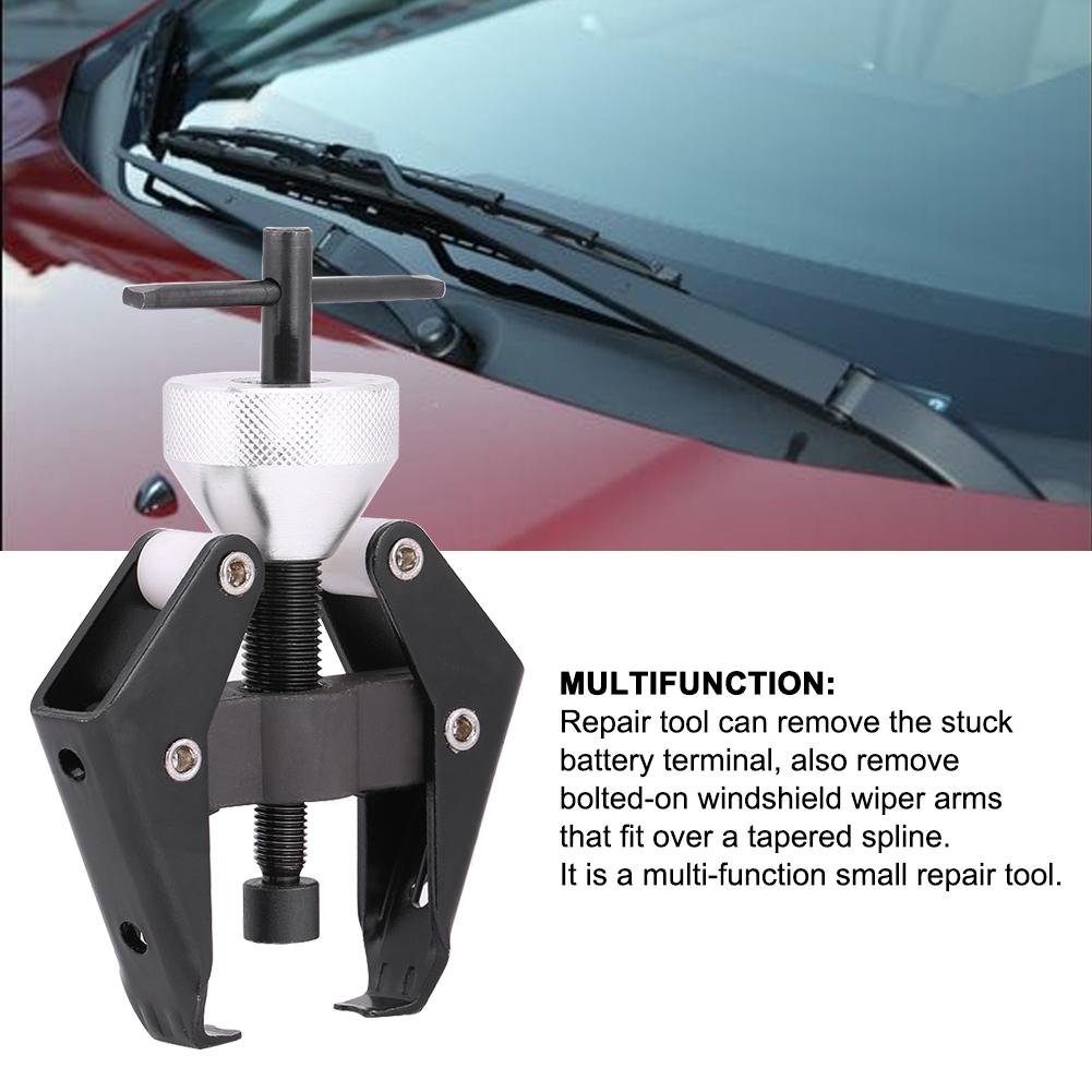 Heavy Duty Car Battery Terminal & Wiper Arm Puller Tool - Professional Removal & Repair Kit for Windshield Wipers - Perfect for Auto Mechanics & DIY Car Maintenance