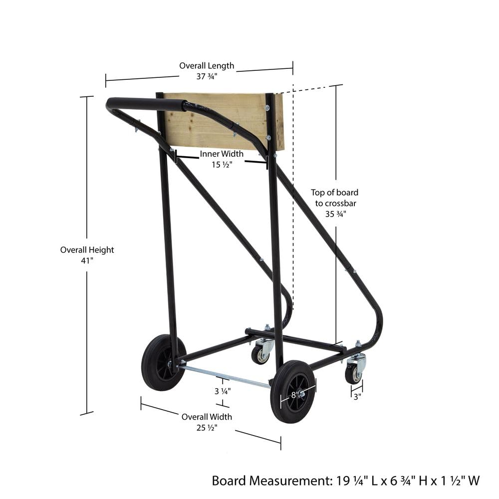 Heavy Duty Outboard Boat Motor Stand for 30-115 HP Engines - 315 lb Capacity - Ideal for Storage, Maintenance & Transport of Marine Motors