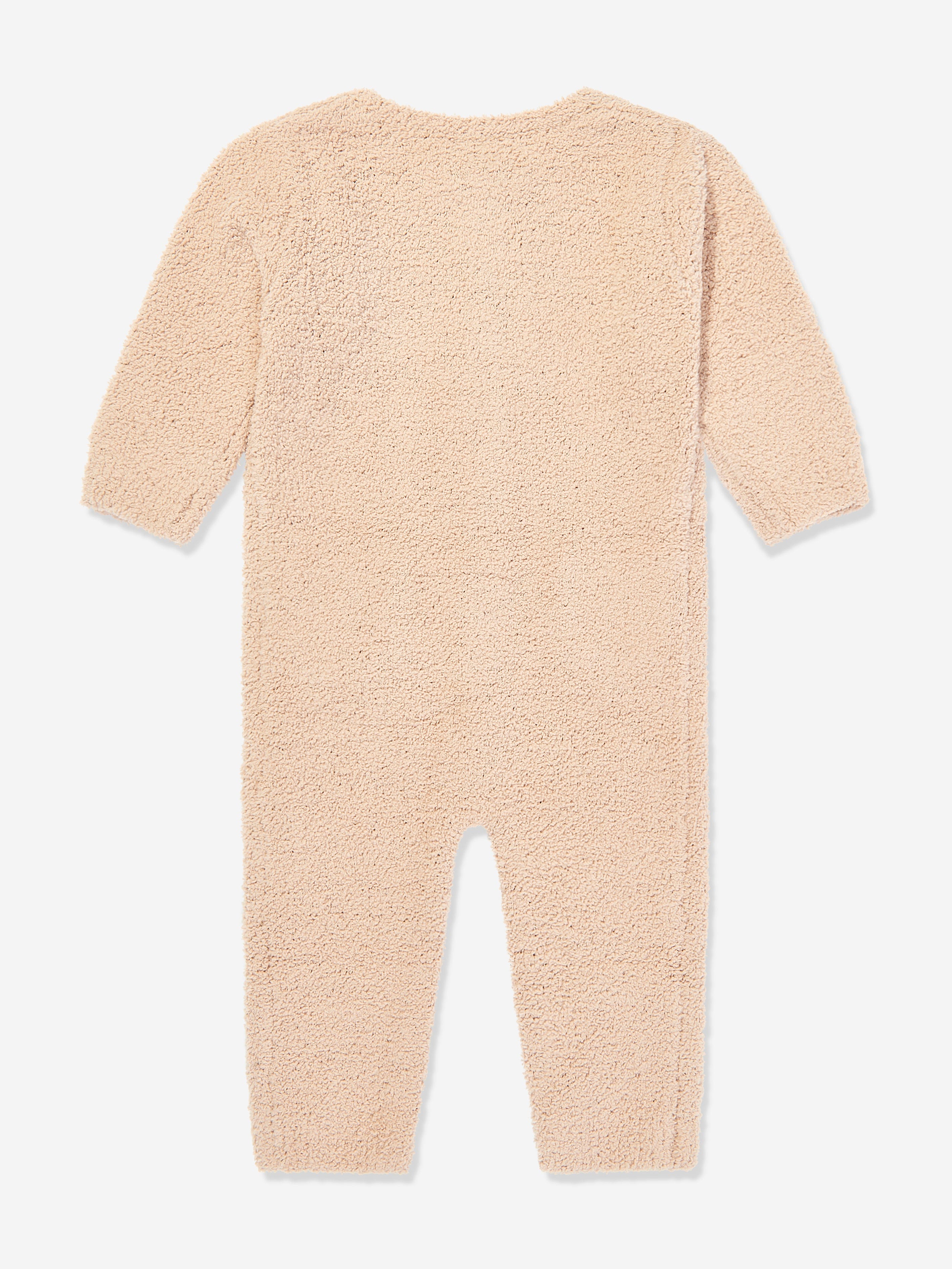 7AM Enfant Baby Fuzzy Long Sleeve Romper - Soft Beige Jumpsuit for Infants & Toddlers | Cozy Winter Outfit, Playtime & Photo Shoots