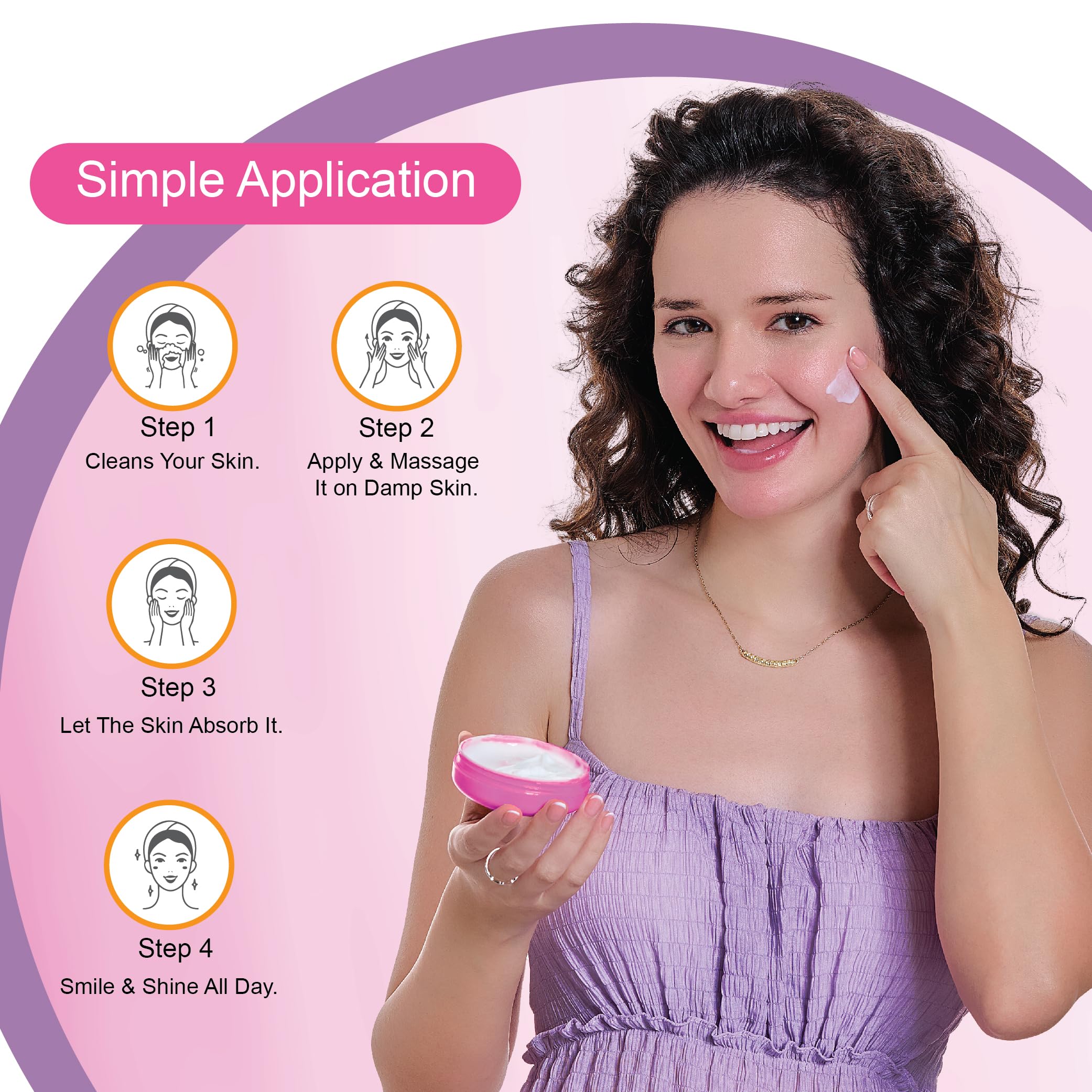 Dr. Rashel White Skin Face Moisturizer 125ml - Daily Lightweight Non-Oily Cream with Glycerin, Arbutin & Niacinamide for Soft Glowing Skin - Perfect for Day & Night Hydration, Brightening & Even Skin Tone