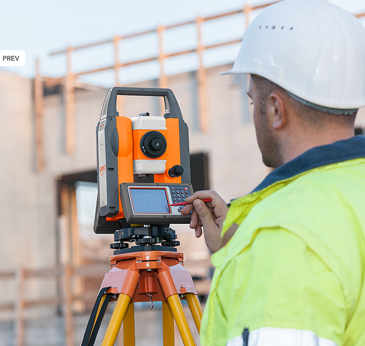 Geo FENNEL FTS 101 + SurvCE Total Station - High-Precision Surveying Equipment for Construction, Land Surveying & Engineering Projects