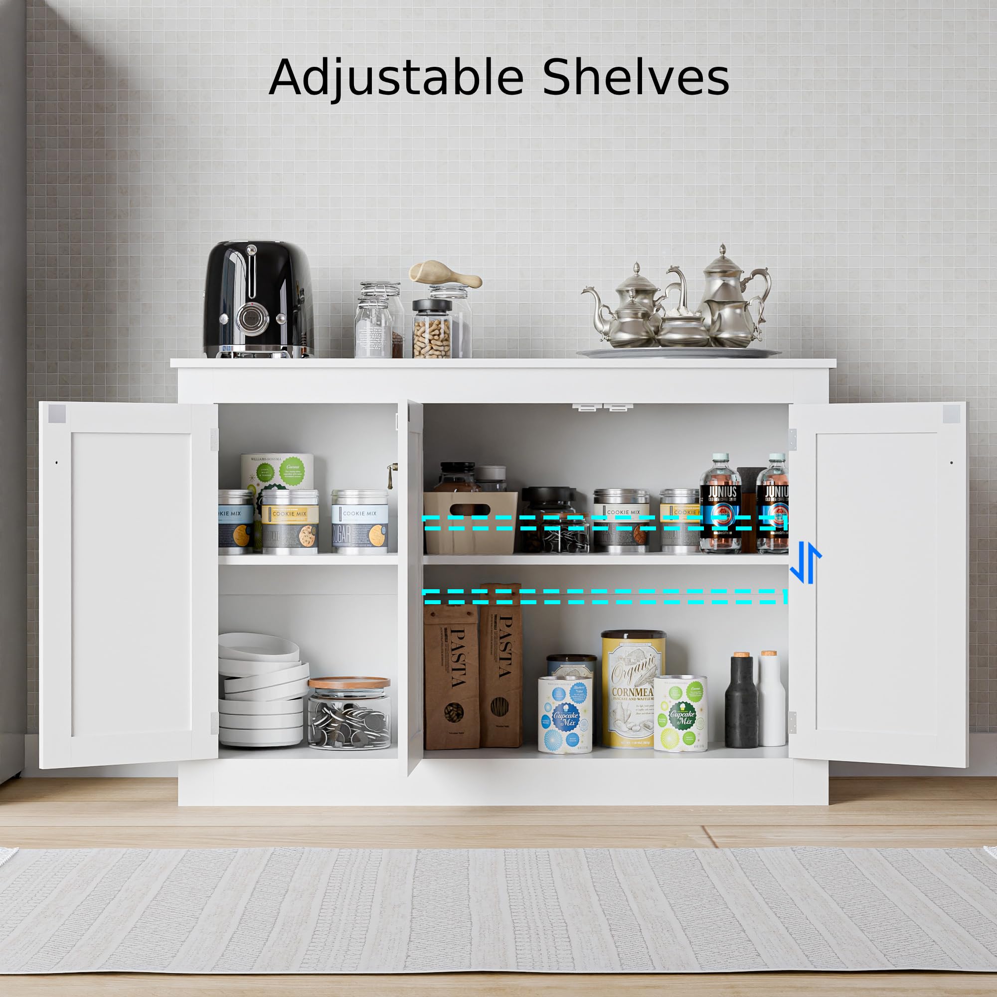 Cozy Castle Buffet Cabinet with Storage - 44.5