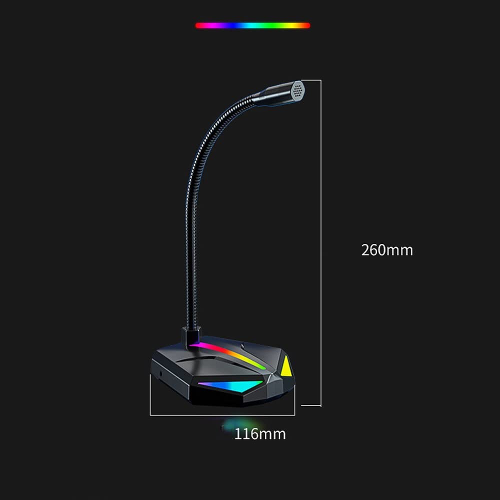 3.5mm Gooseneck Computer Microphone for PC & Laptop - Ideal for Online Meetings, Gaming & Podcasting