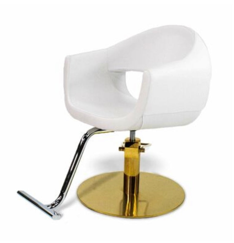 Milla Professional Salon Styling Chair with A59 Gold Hydraulic Pump - Heavy Duty Beauty Salon & Barber Chair for Hair Styling, Makeup, Nail Services & Home Use