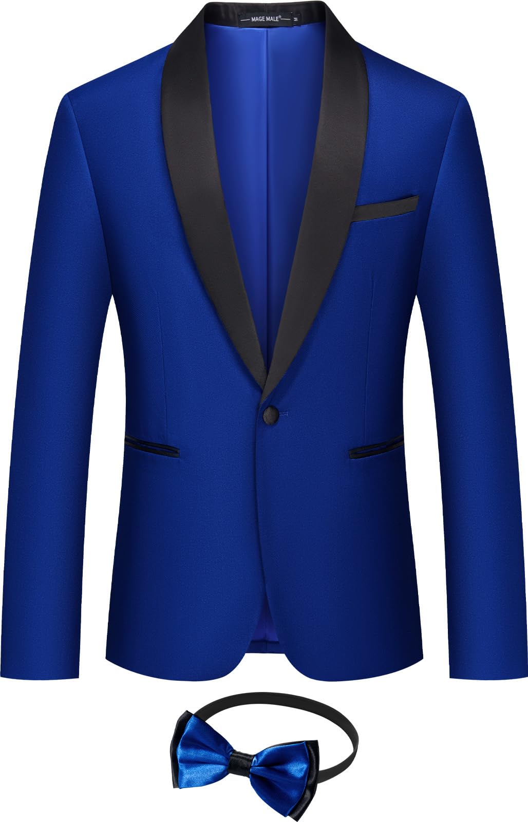 Men's Slim Fit Tuxedo Jacket with Shawl Lapel - Formal Blazer for Dinner, Prom, Wedding & Special Occasions | MAGE MALE Premium Suit Jacket
