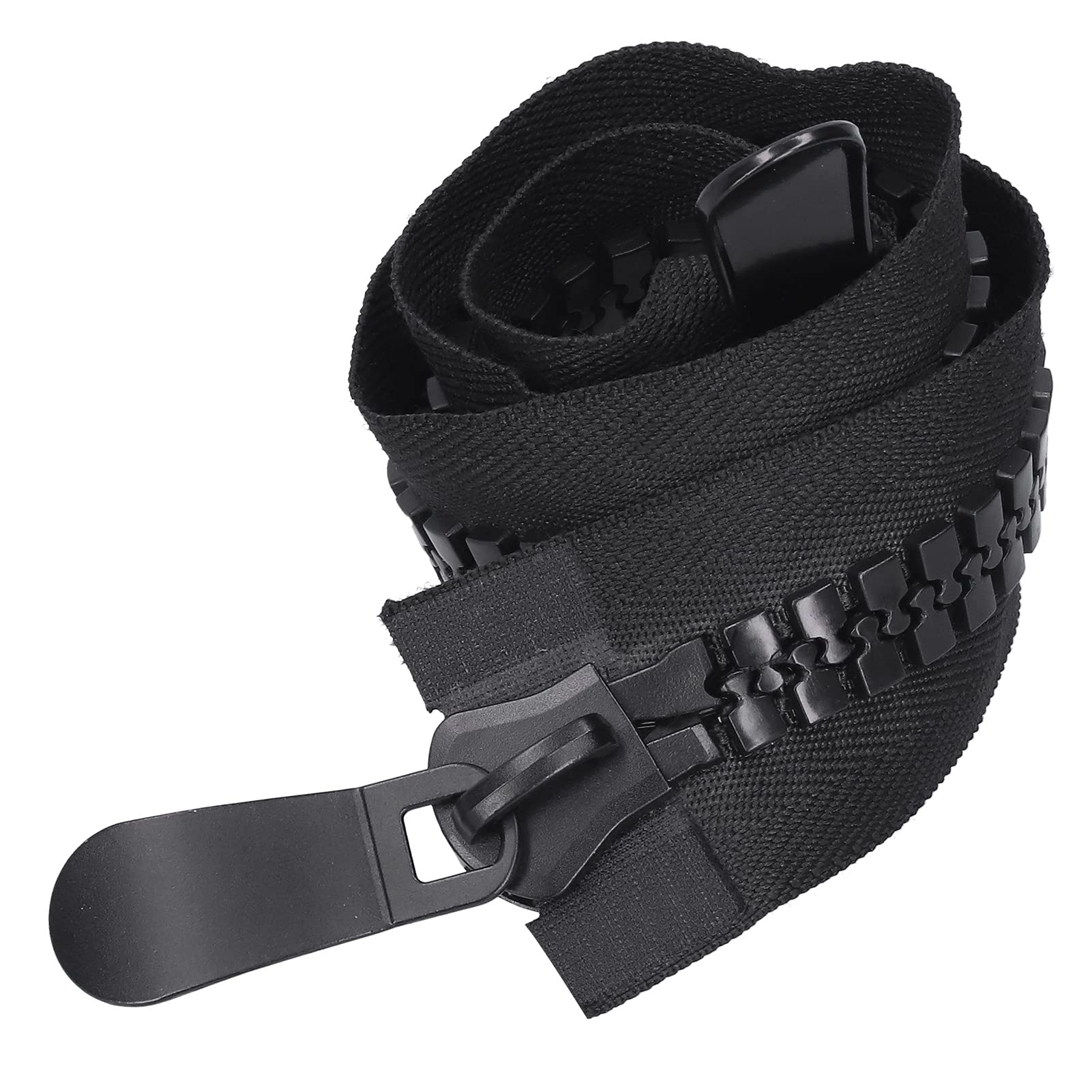 Durable 2-Slider Plastic Zipper for Bags, Tents & Crafts | Heavy-Duty Use