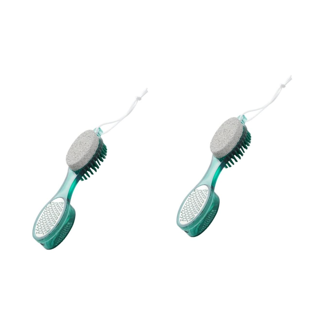 FOMIYES 2-Piece Pumice Stone Pedicure Kit with Metal Foot Scrubber & Nail Clippers - Professional Dead Skin Remover for Feet & Hands - Perfect for At-Home Spa, Callus Removal & Foot Care Routine