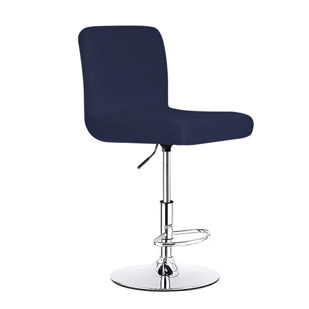 Stretch Bar Stool Cover - Elastic Slipcover for Counter Stool, Pub Chair & Dining Room Furniture - Jacquard Fabric Seat Cover with Removable Design - Perfect for Home, Cafe, Restaurant & Bar Use