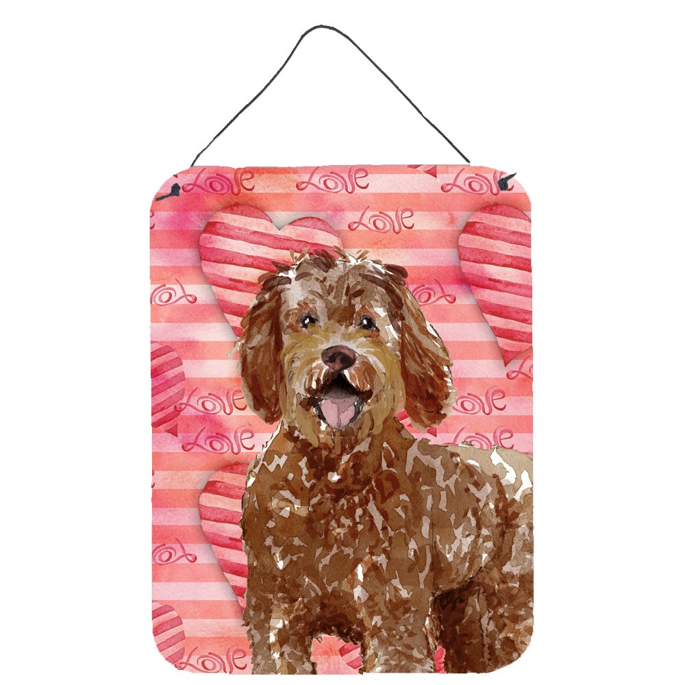Love a Labradoodle Metal Wall Art Sign - 12x16 Inch Aluminum Hanging Plaque for Kitchen, Bar, Bathroom & Front Door Decor - Colorful Home Decoration for Dog Lovers (Multicolor)