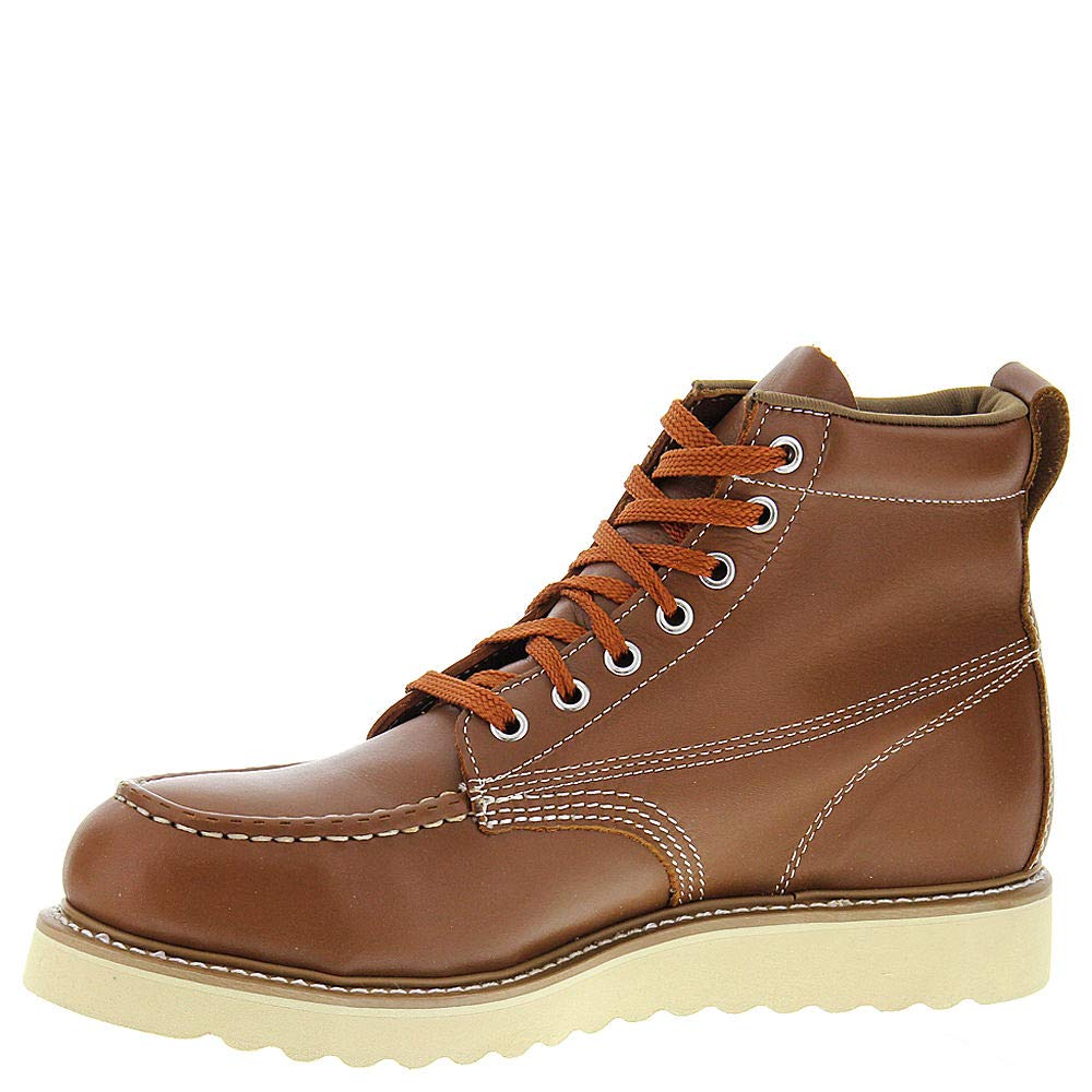 Men's Steel Toe Work Boots - Safety Shoes for Construction & Industrial Work - OSHA Compliant Heavy Duty Boots for Outdoor, Warehouse & Factory Use