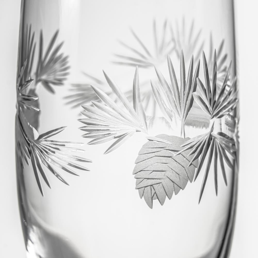 Premium Icy Pine 8oz Champagne Flutes - Set of 4 Elegant Crystal Clear Glasses for Wedding, Party & Special Occasions