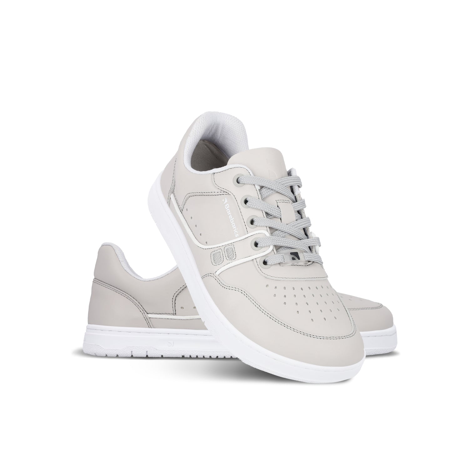 Barebarics Arise Barefoot Sneakers for Women & Men - Light Grey Minimalist Shoes for Running, Walking & Gym Workouts