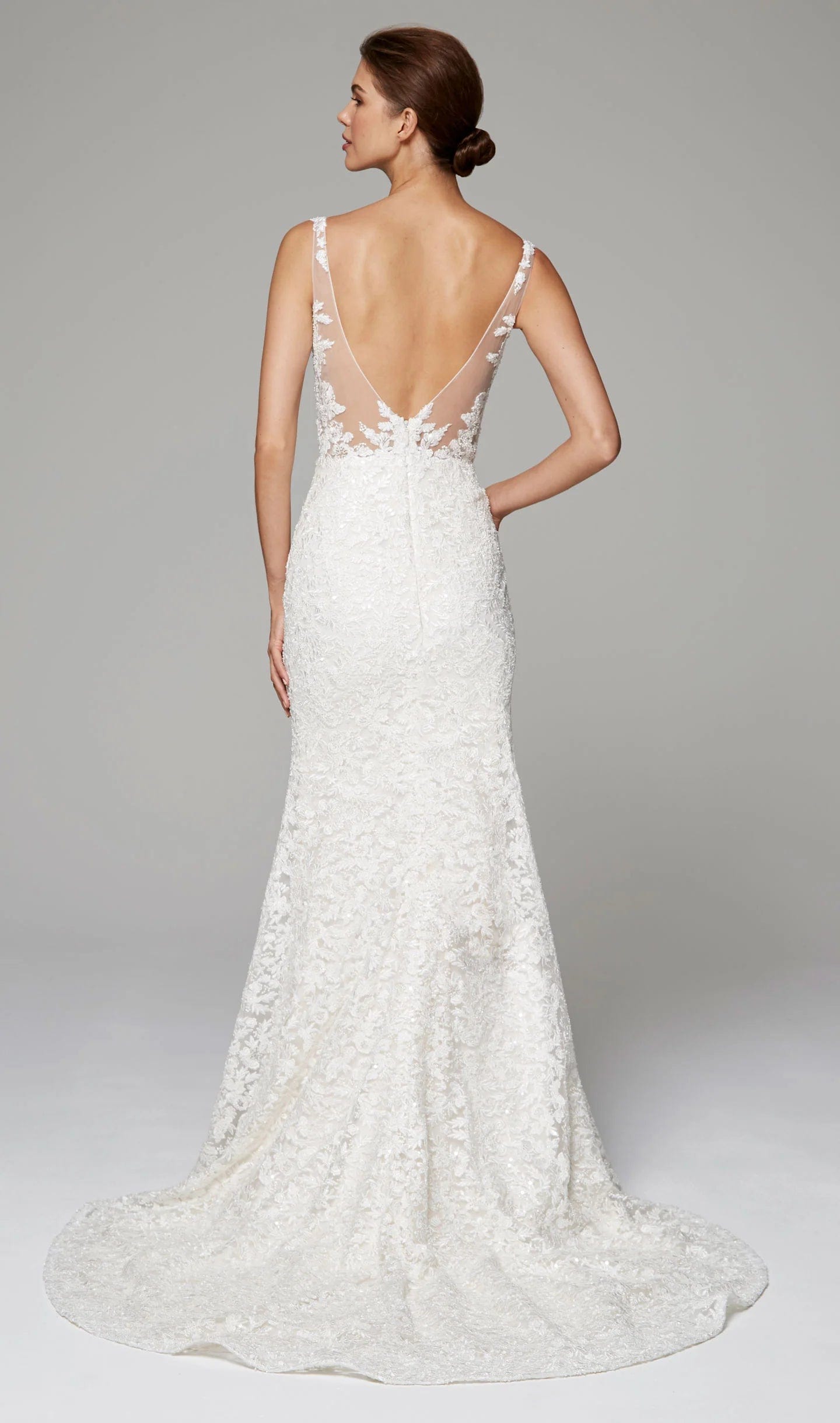 Anne Barge Aubrey Wedding Dress - Size 10 | Elegant Lace Bridal Gown for Church Ceremony & Formal Reception