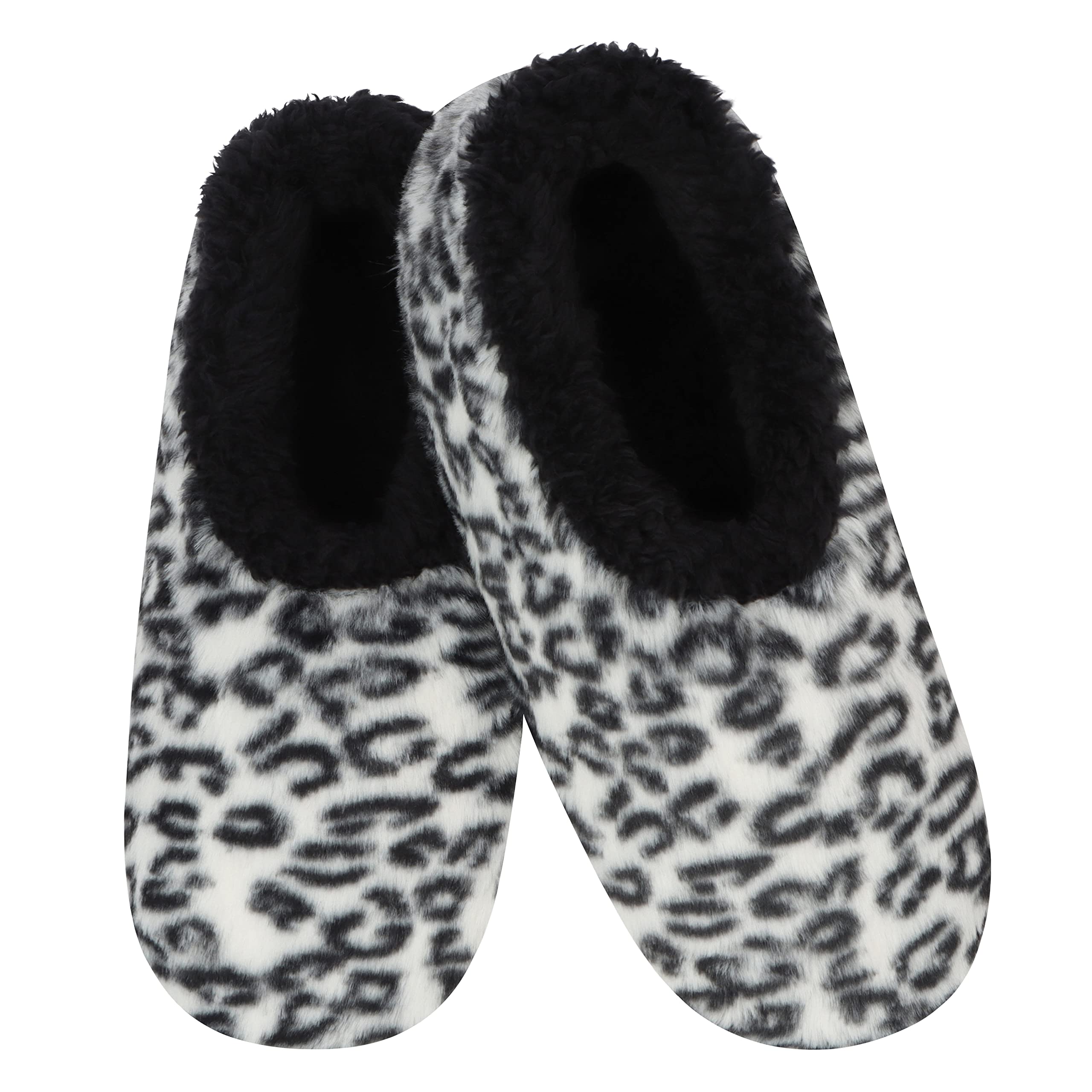 Women's Animal Print Slipper Socks - Cozy House Shoes for Relaxing at Home