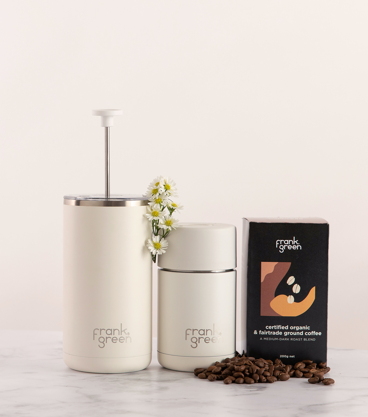 Premium French Press Coffee Maker - 16oz (475ml) for Rich & Smooth Brew - Ideal for Home, Office & Camping Use