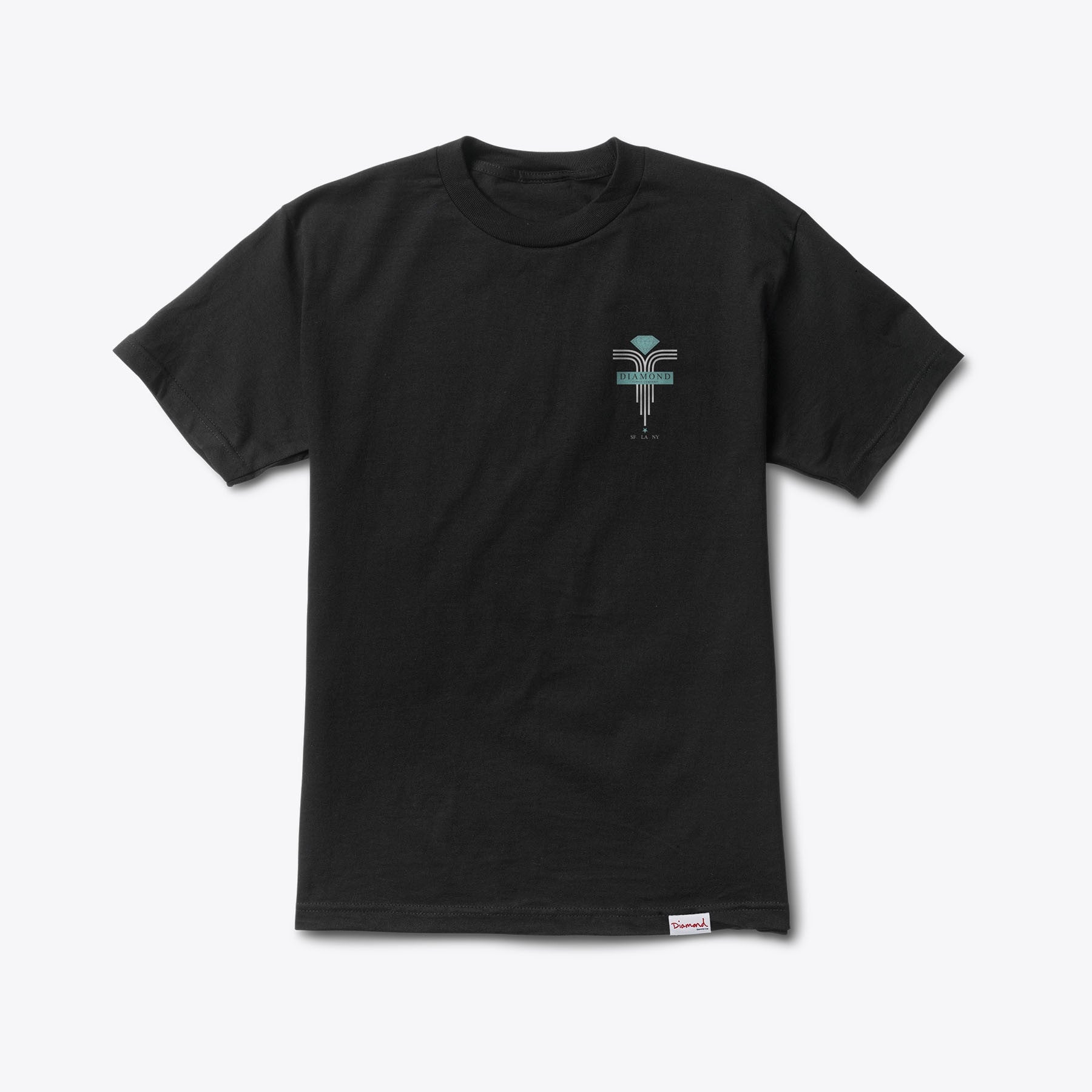 Premium Diamond Mach 5 T-Shirt for Men - Soft Black Cotton Tee - Casual Wear, Gym & Street Style