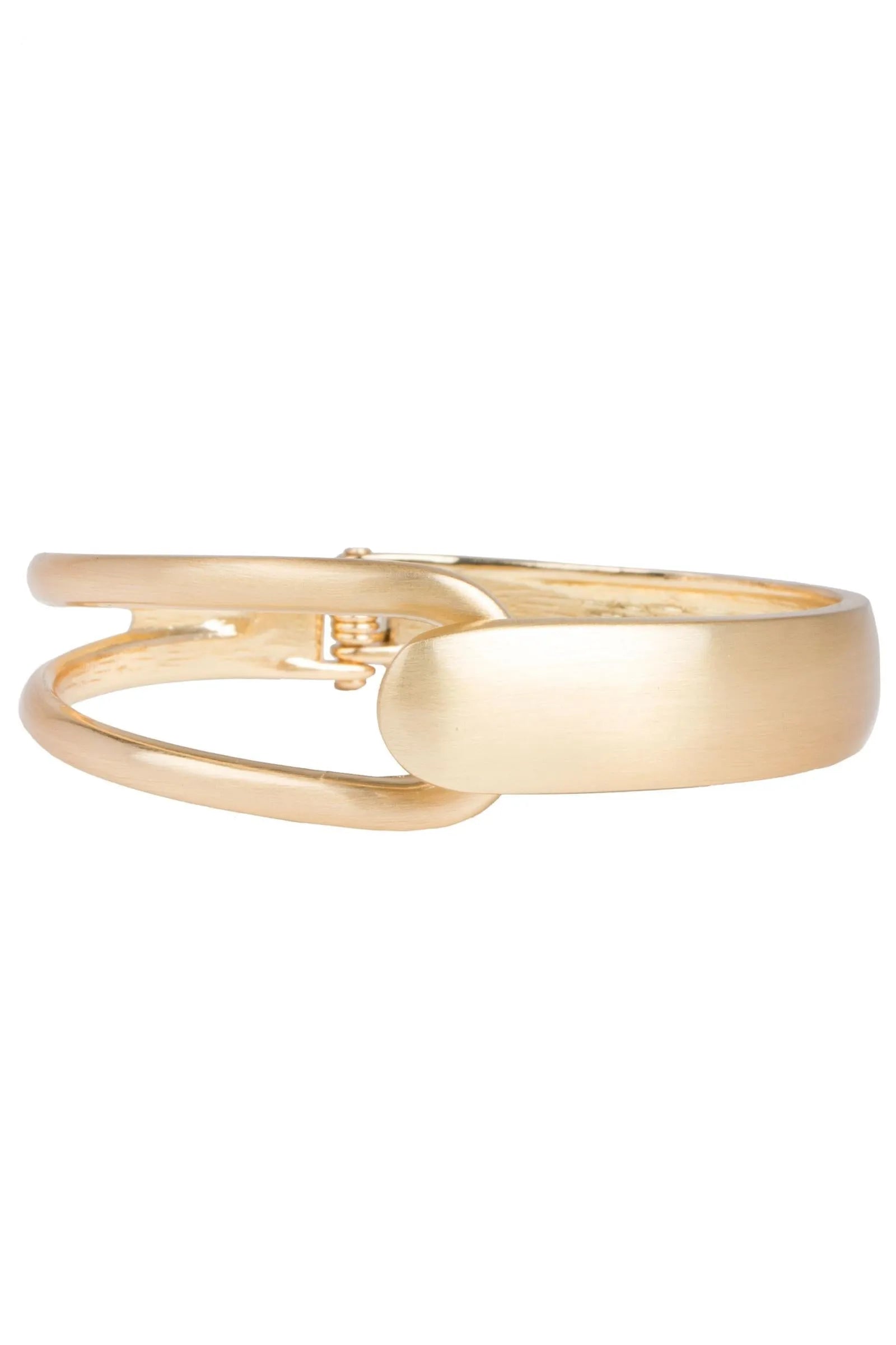 Elegant Overlap Hinged Bracelet for Women - Adjustable Gold & Silver Jewelry Gift for Her - Perfect for Parties, Weddings & Everyday Wear