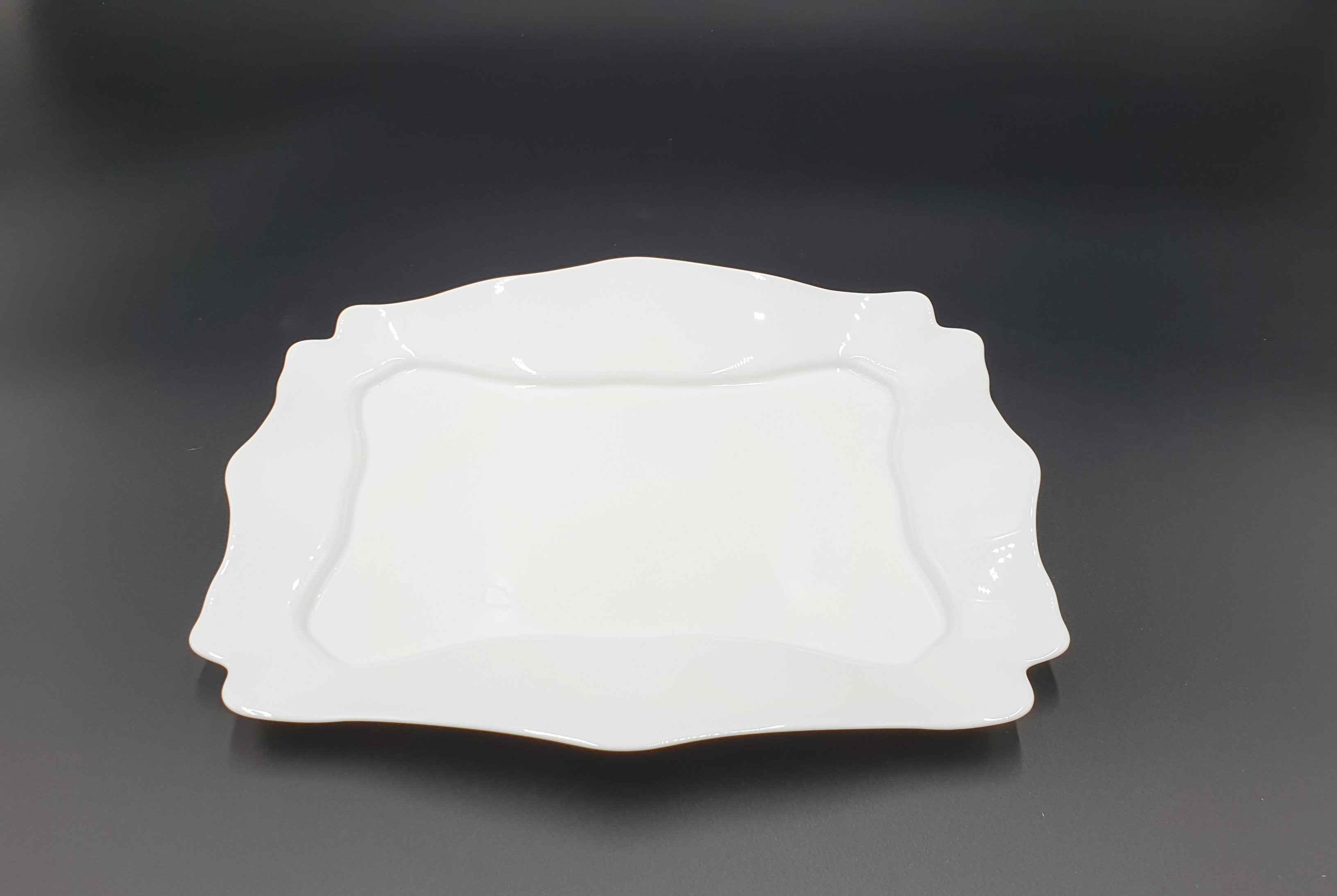 13x10.75 Inch Rectangular Dinner Plate - Durable Porcelain Plates for Restaurants, Catering & Home Dining - Perfect for Everyday Meals, Parties & Special Occasions