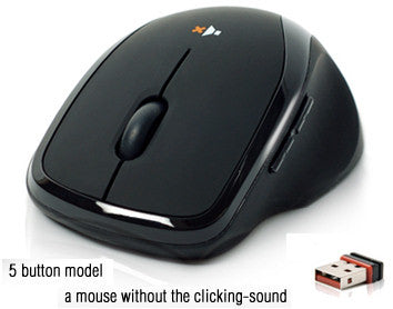 Nexus SM 8000 Wireless Silent Mouse - 5 Buttons Ergonomic Computer Mouse for Office, Gaming & Quiet Workspaces