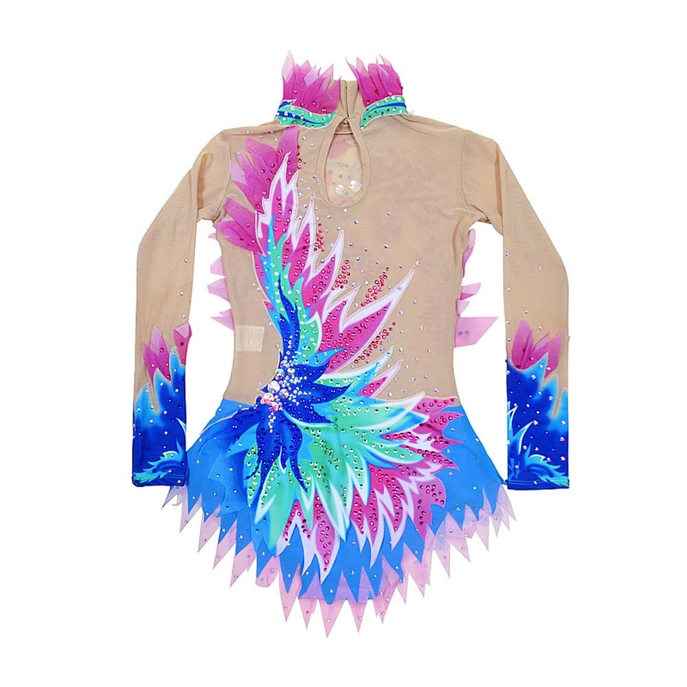 LIUHUO Women's & Girls' Artistic Gymnastics Leotard - Stretchy Spandex Dance Unitard for Training & Competition - Perfect for Ballet, Rhythmic Gymnastics & Dance Performances