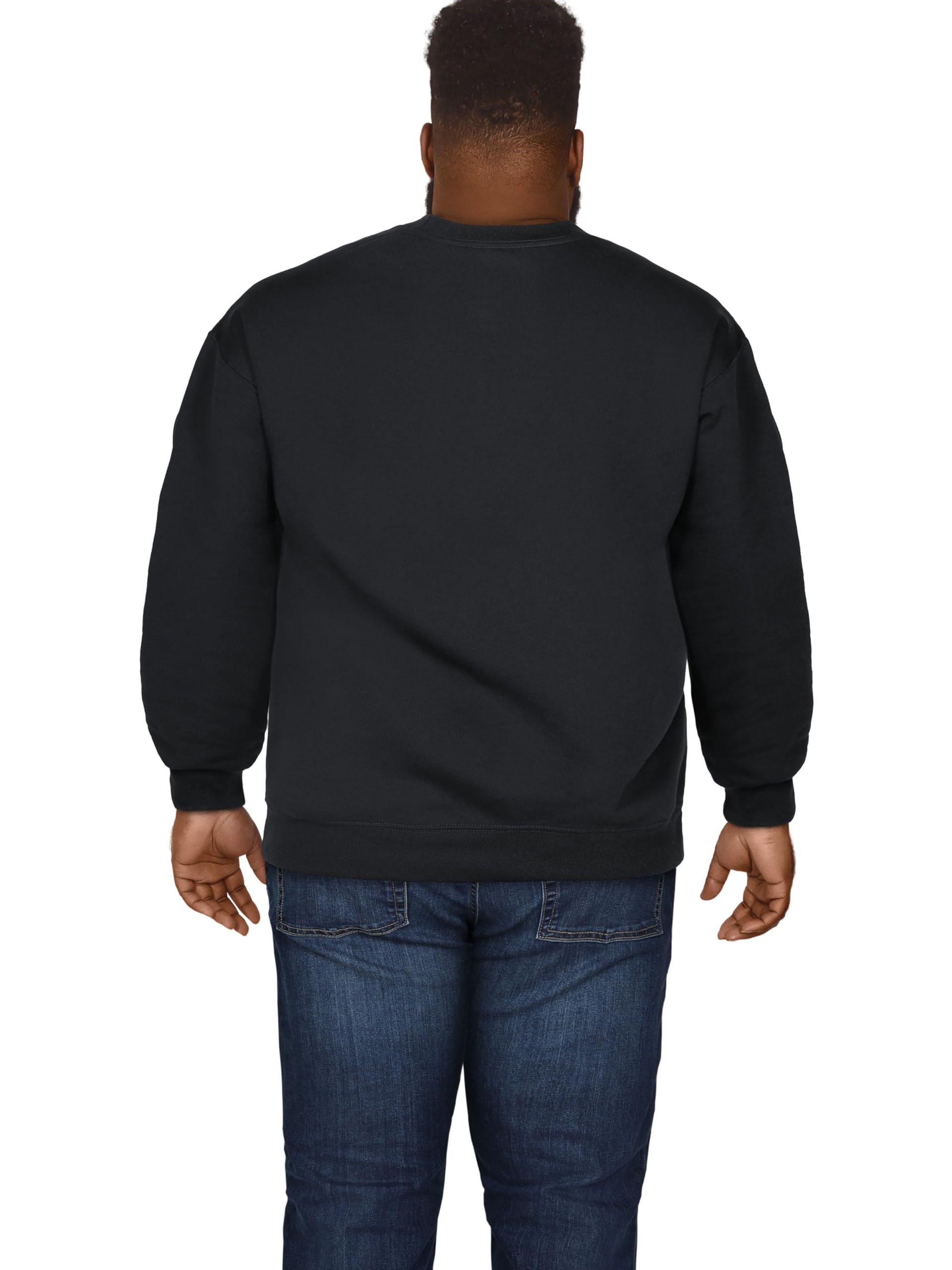 Fruit of the Loom Men's Big and Tall Fleece Crewneck Sweatshirt - Soft & Comfortable Pullover for Casual Wear, Work & Outdoor Activities