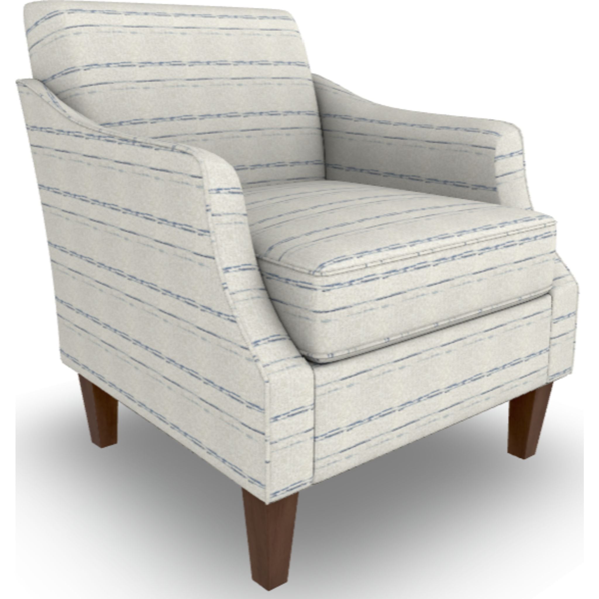 Ashelle Modern Accent Chair in Navy Blue - Stylish Living Room Seating for Small Spaces, Home Office & Reading Nook