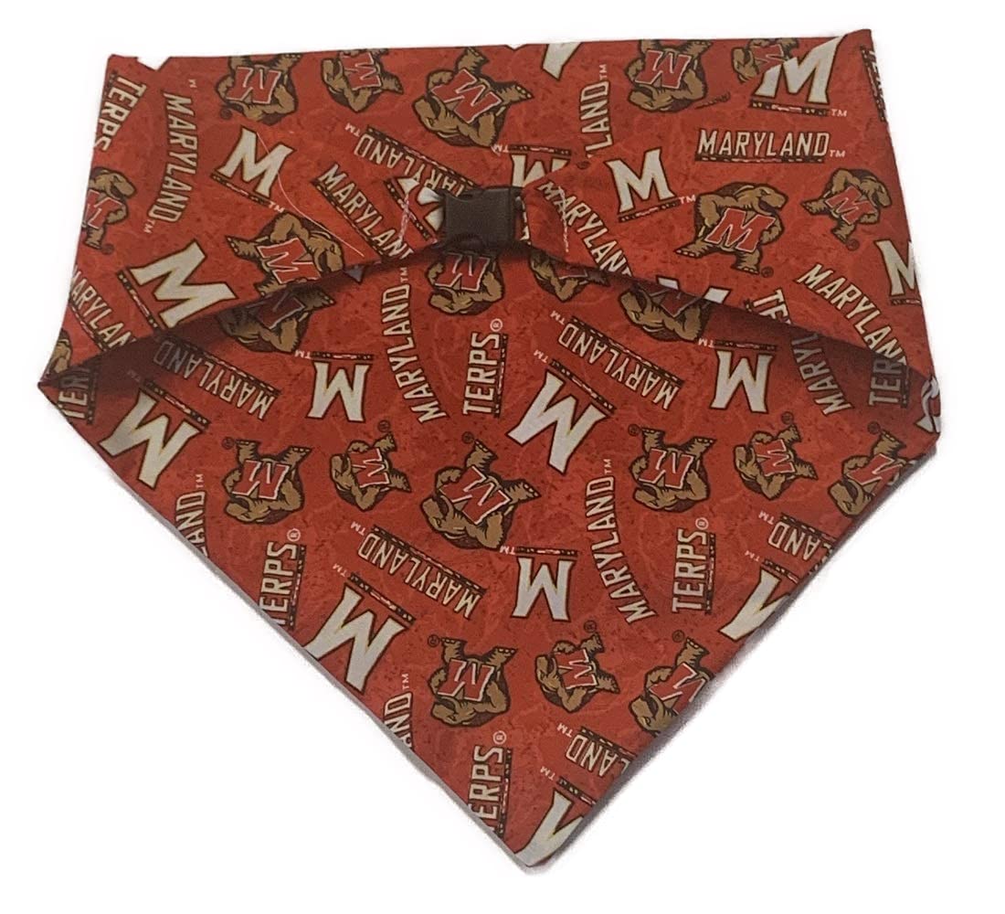 Maryland Terrapins Red Dog Bandana - Stylish Pet Bandana for Dogs, Perfect for Game Day, Halloween & Holidays - Comfortable & Adjustable Pet Accessory