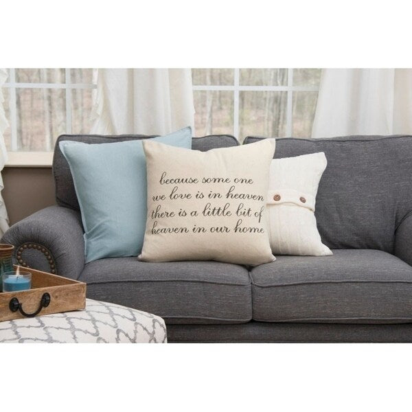 Heavenly Home Decor Pillow Cover - Soft & Stylish Throw Pillow Case for Living Room, Bedroom, or Nursery - Perfect for Cozy Home Decor