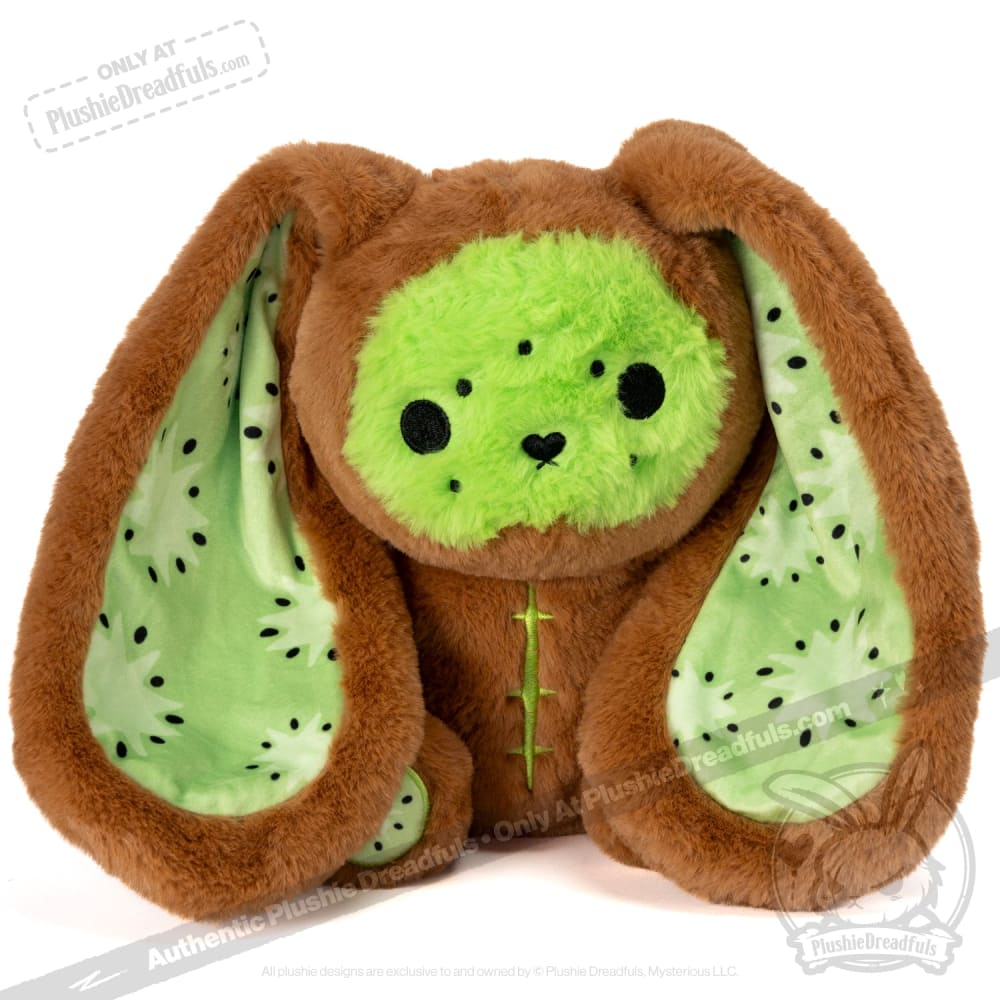 Plushie Dreadfuls Kiwi Rabbit Stuffed Animal Toy - Soft Cute Bunny Plush for Kids, Gift & Home Decor