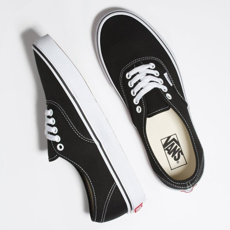 Vans Authentic Black & White Sneakers for Men & Women - Casual Skate Shoes for Streetwear & Everyday Comfort