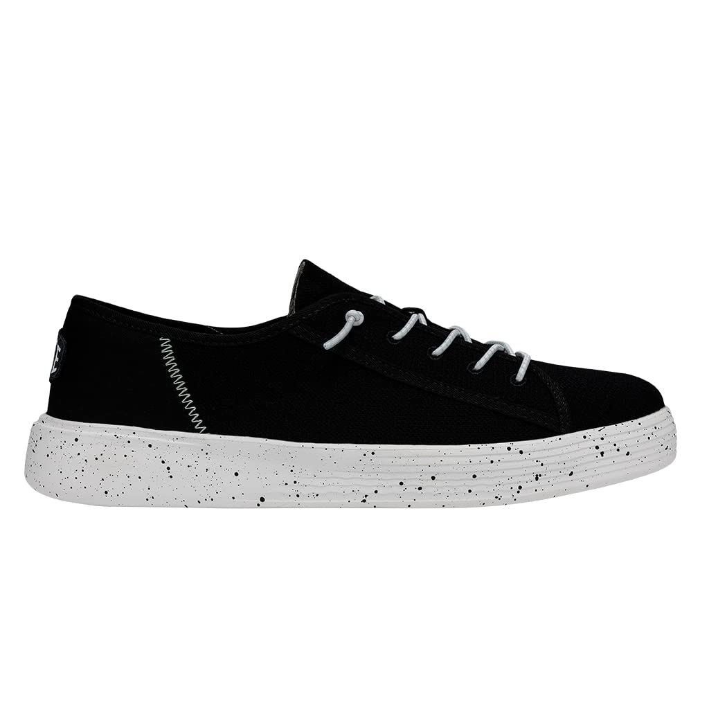 Hey Dude Men's Cody Sport Mesh Slip-On Sneakers - Breathable Comfort Shoes for Men in Charcoal Size 4 | Casual Walking, Travel & Everyday Wear