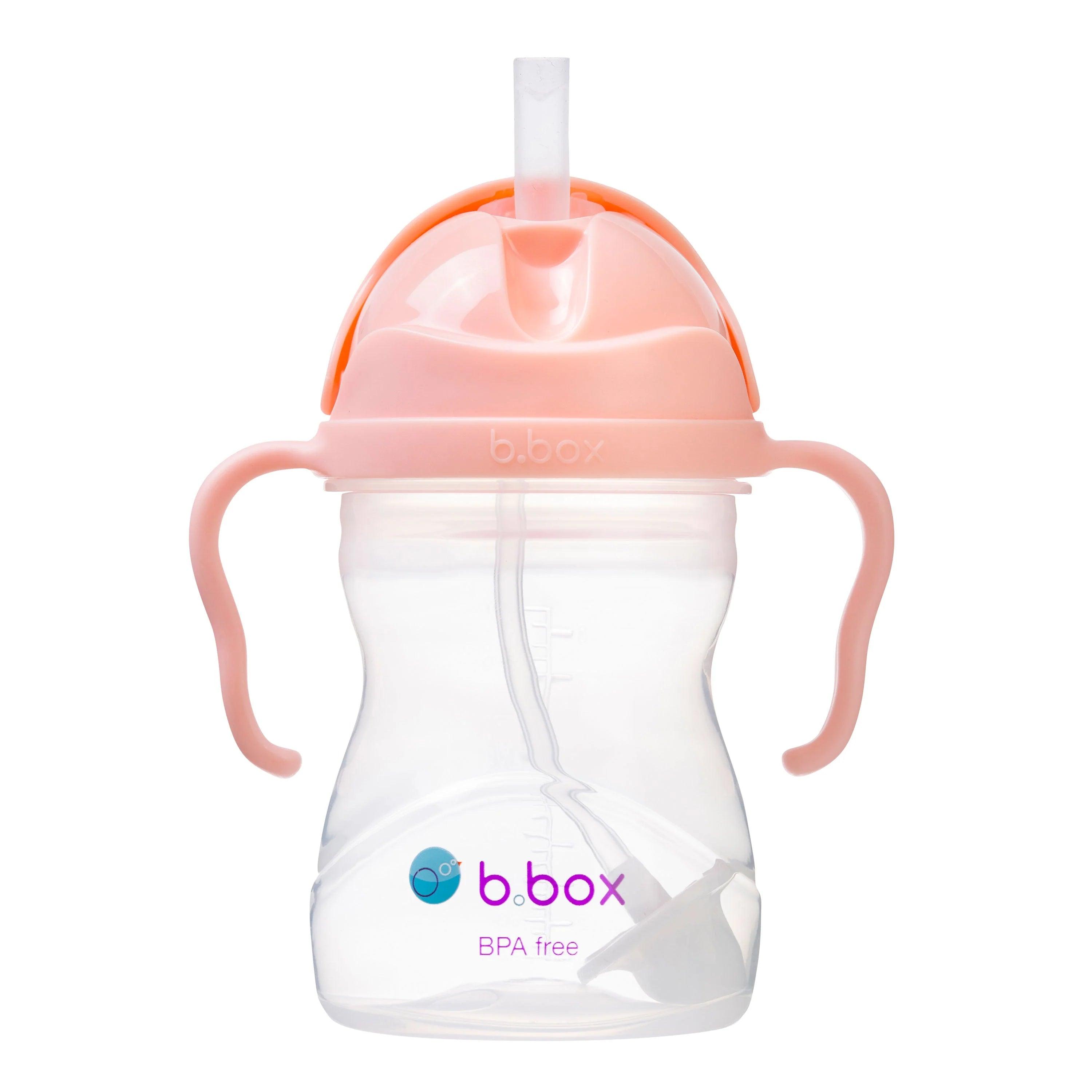 b.box Baby & Toddler Sippy Straw Cup 8oz/240ml - Leak Proof Spill Proof Drinking Cup for Infants & Kids - Perfect for Daycare, Travel & On-the-Go Hydration