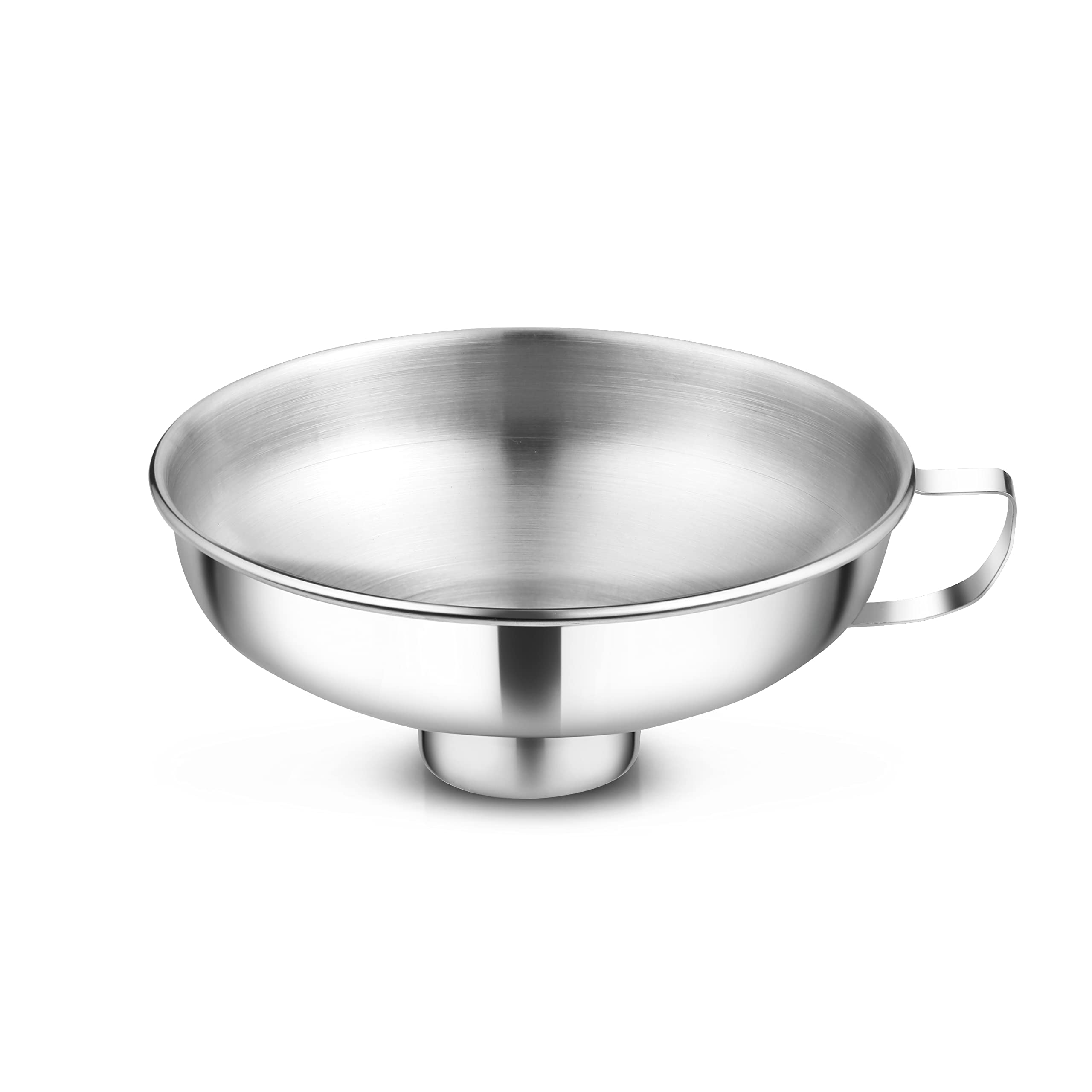 Penguin Home 5L Stainless Steel Maslin Pan with 14cm Wide Neck Jam Funnel - Canning Pot with Side Handle for Preserving, Jam Making, and Fruit Processing - Perfect for Home Canning, DIY Jams, and Preserves