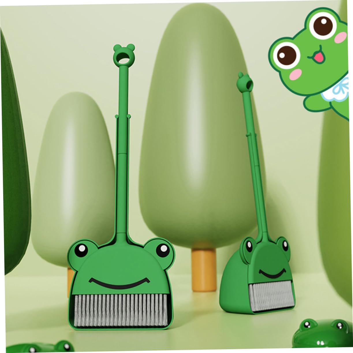 Educational Broom and Dustpan Set for Kids - Pretend Play Cleaning Tools for Boys and Girls - Housekeeping Toy Set for Indoor and Outdoor Play