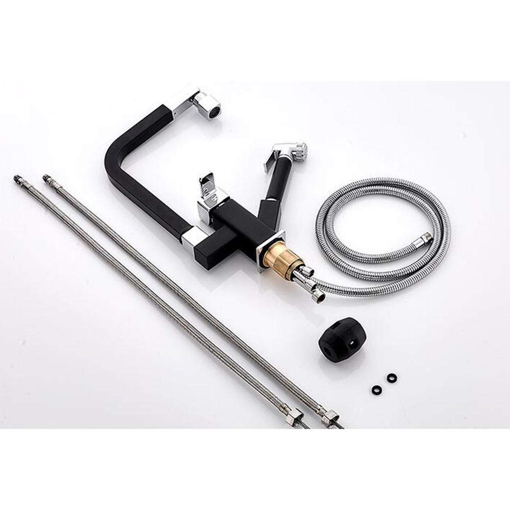 Best Pull-Out Sprayer Kitchen Faucet with Hot & Cold Water Mixer - 360° Rotating Sink Faucet for Modern Kitchens | Perfect for Cooking, Washing Dishes & Filling Pots