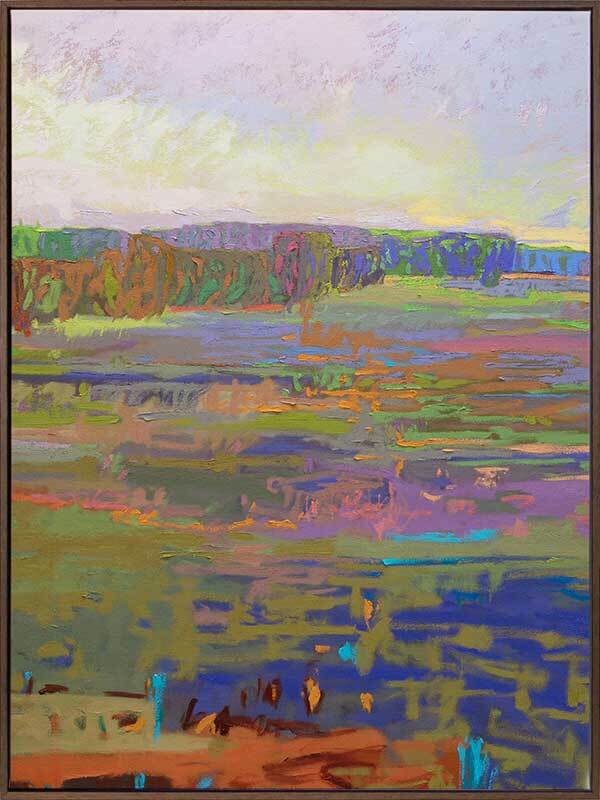 Vibrant Colour Field Canvas Art Print - Abstract Wall Decor for Living Room, Bedroom & Office - Modern Home & Office Decor