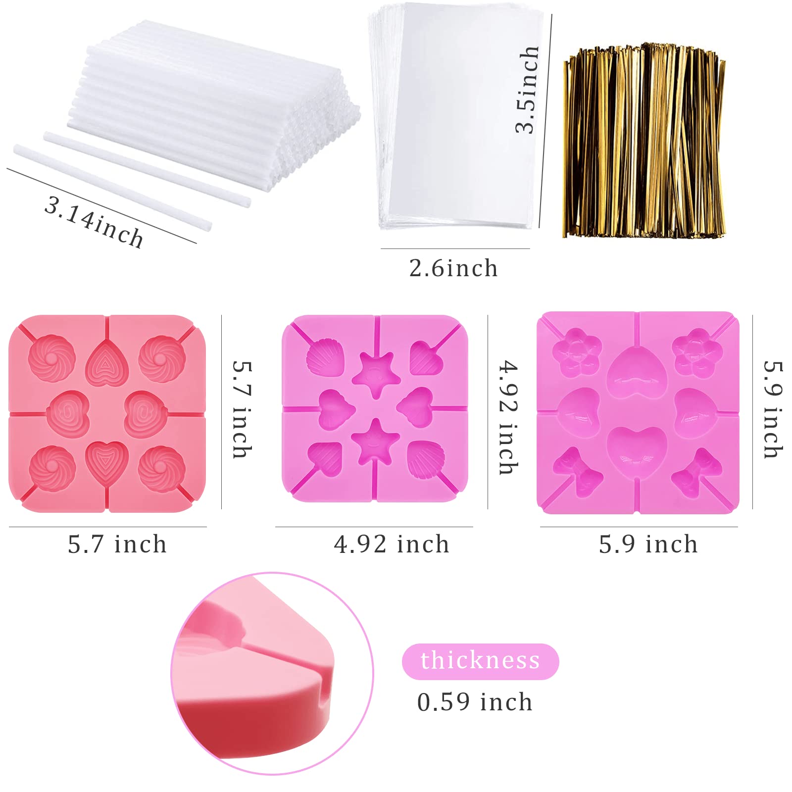 Valentine's Day Heart Shaped Silicone Candy Molds for Chocolate, Candies & Baking - Perfect for DIY Gifts, Party Favors & Romantic Treats
